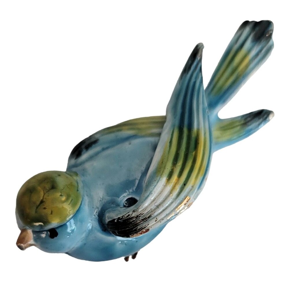 Original By Robert Blue Enamel Bird Brooch Pin, Signed M584